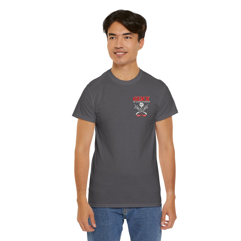 Gen X T‑Shirt — "The Badass Generation" Skull & Crossbones Retro Tee