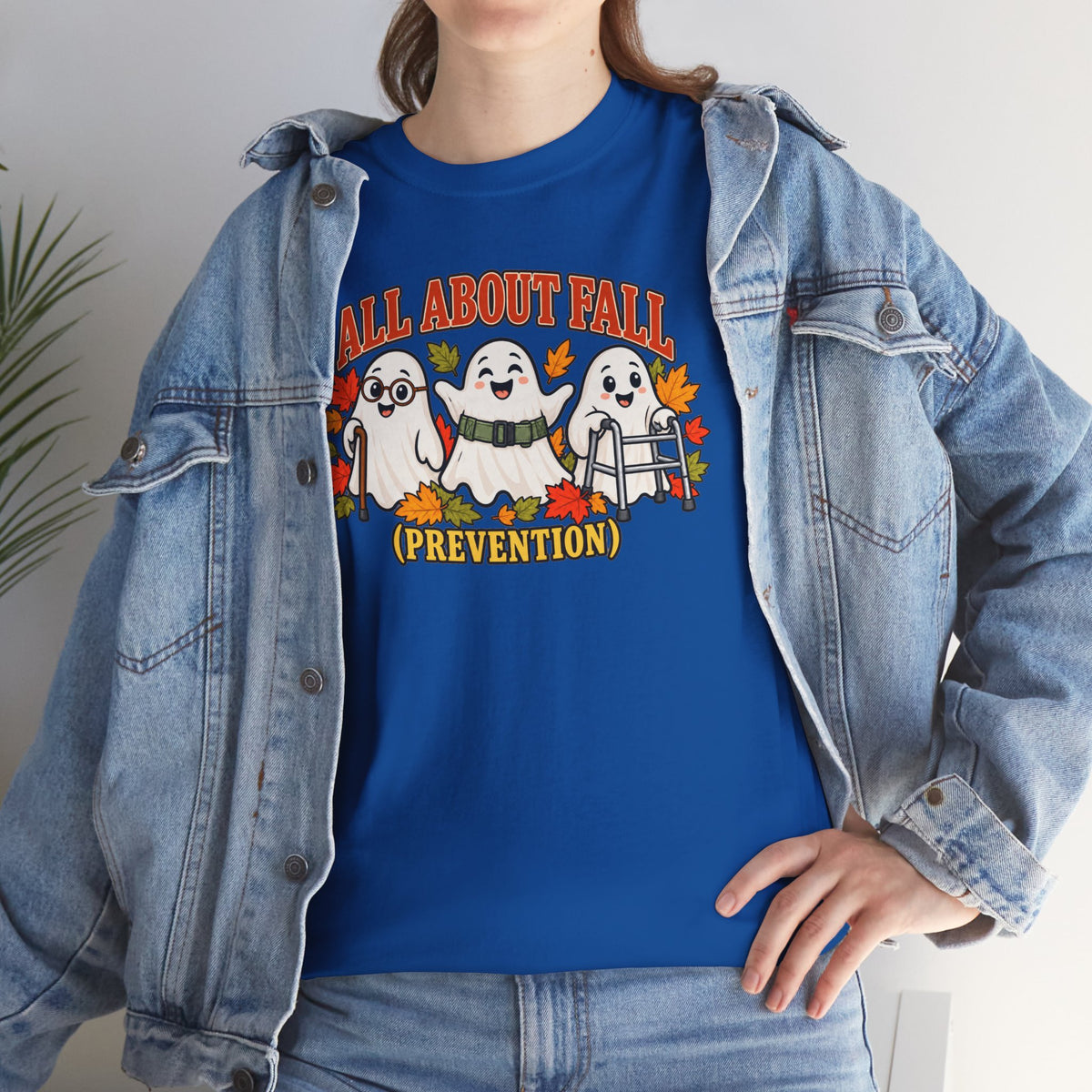 All About Fall (Prevention) Ghost Tee — Cute Halloween Autumn T-Shirt