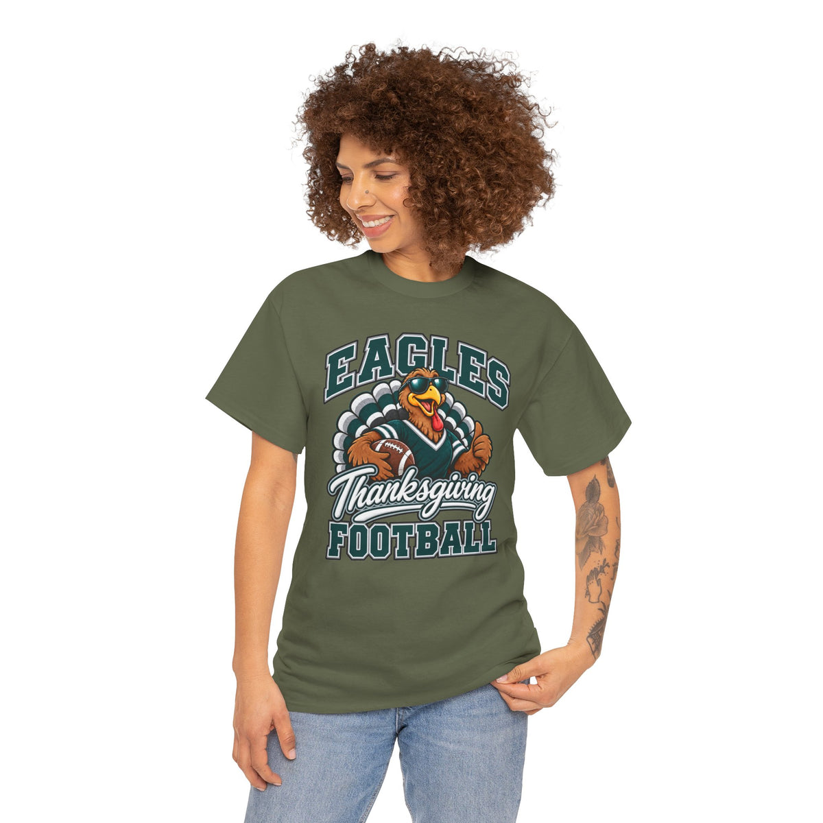 Eagles Thanksgiving Football Tee