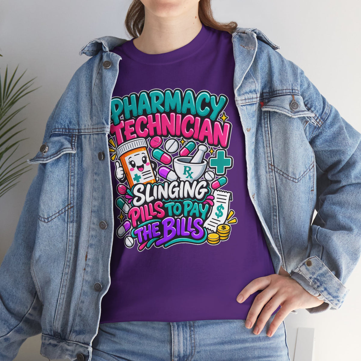 Pharmacy Technician T‑Shirt — "Slinging Pills to Pay the Bills" Graphic Tee