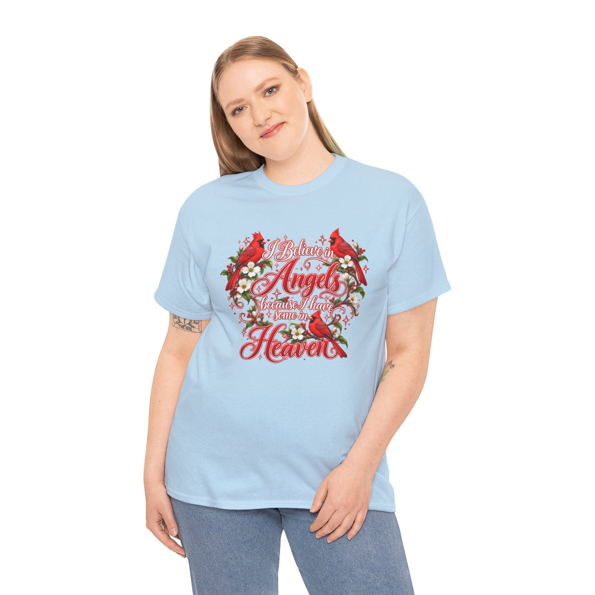 Angels from Heaven Cardinal Christmas T-Shirt
