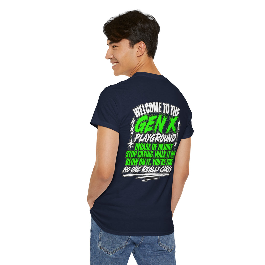 Gen X Playground T‑Shirt — "Welcome to the Gen X Playground" Graphic Tee