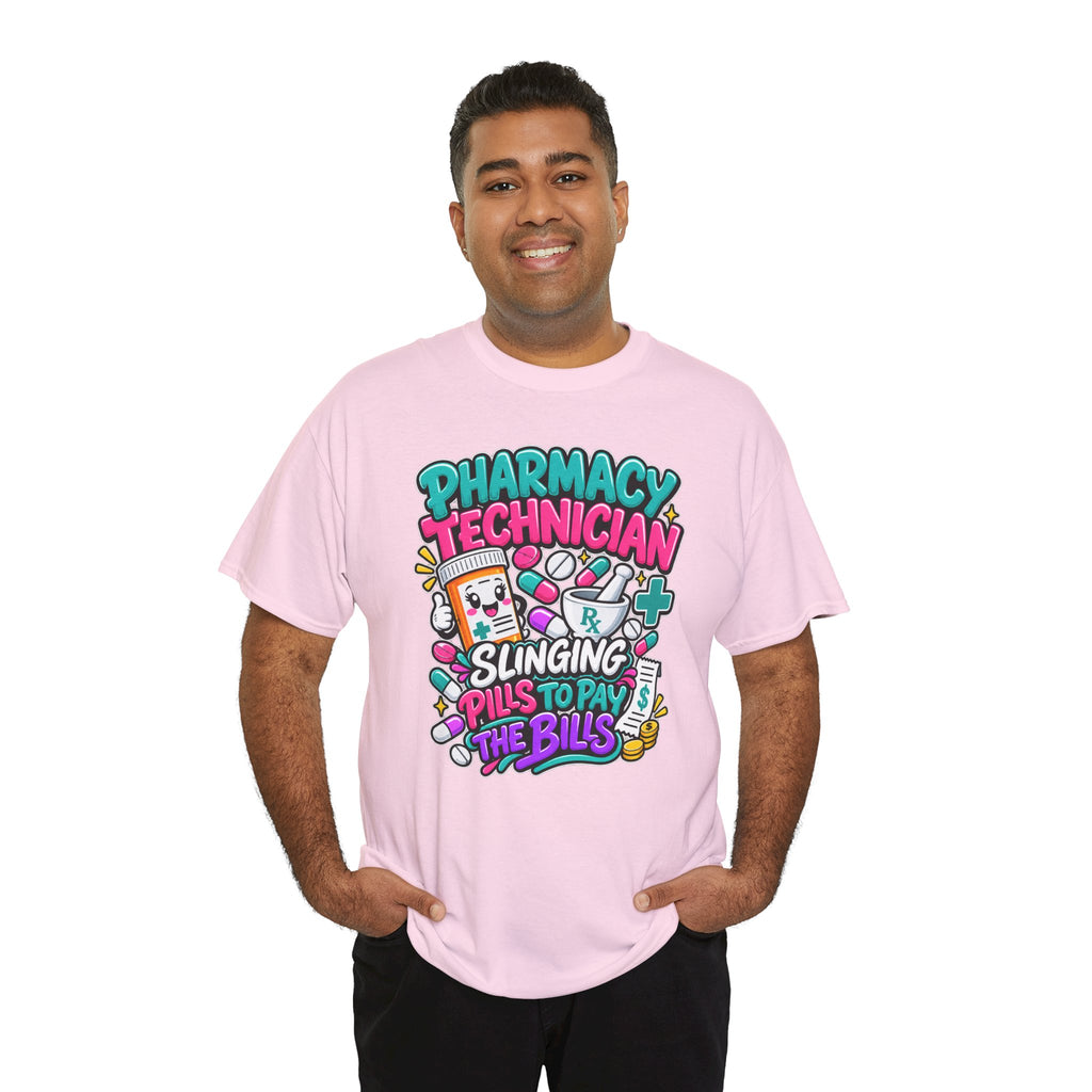 Pharmacy Technician T‑Shirt — "Slinging Pills to Pay the Bills" Graphic Tee