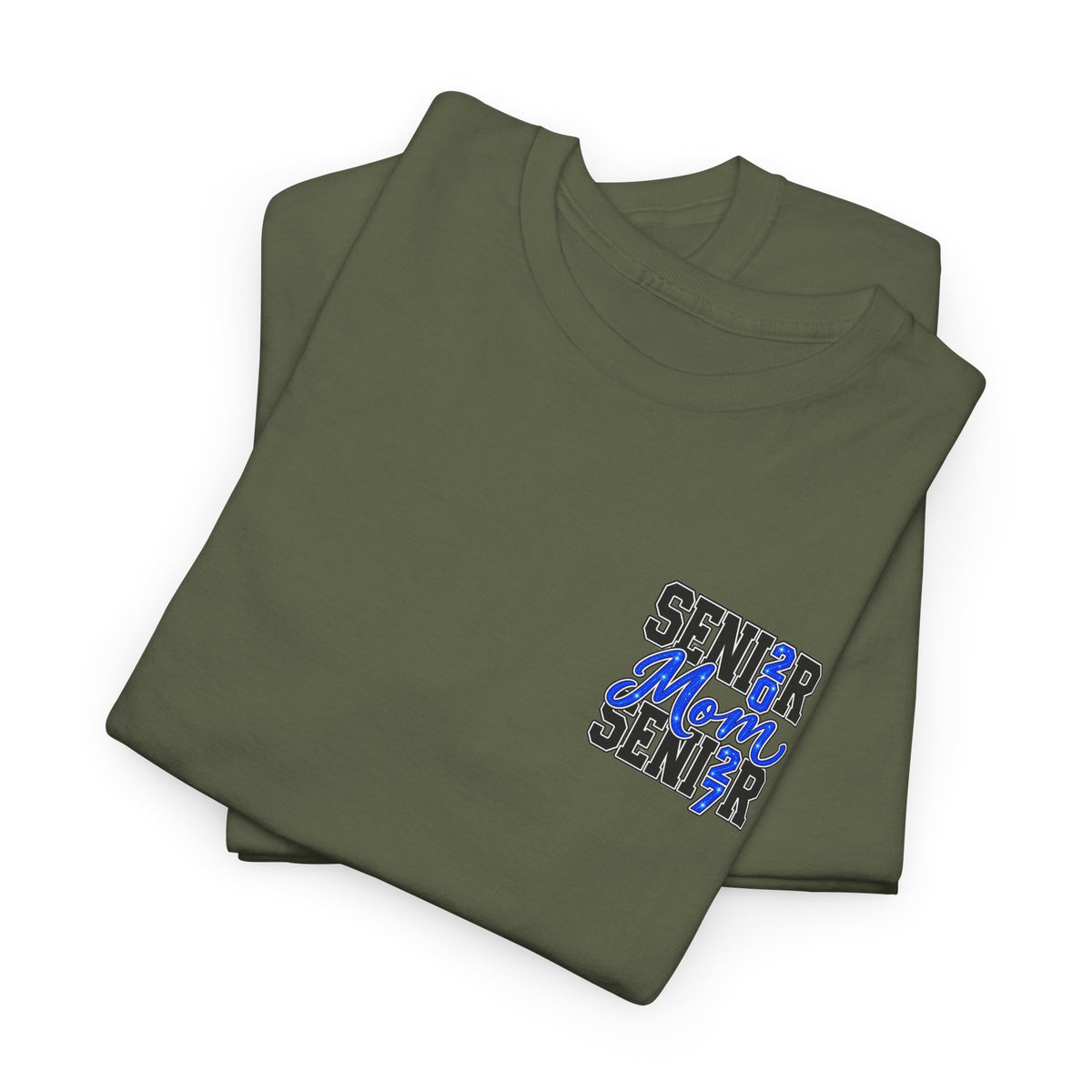 Senior Mom 2027 T-Shirt — Back Print Proud Senior Parent Tee