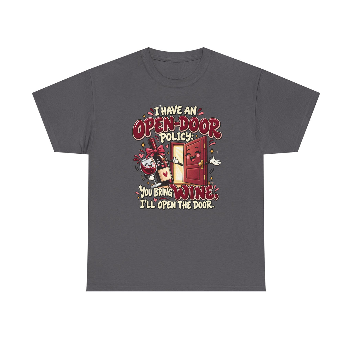 Open-Door Policy Wine Lover T-Shirt