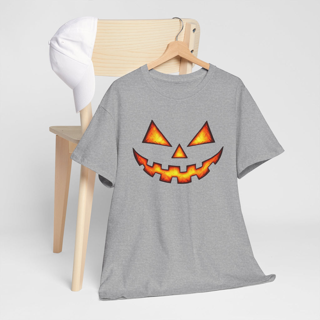 Jack-O'-Lantern Pumpkin Scary Face T-Shirt — Halloween Horror Costume Tee