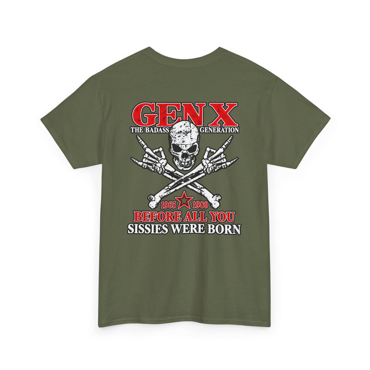 Gen X T‑Shirt — "The Badass Generation" Skull & Crossbones Retro Tee