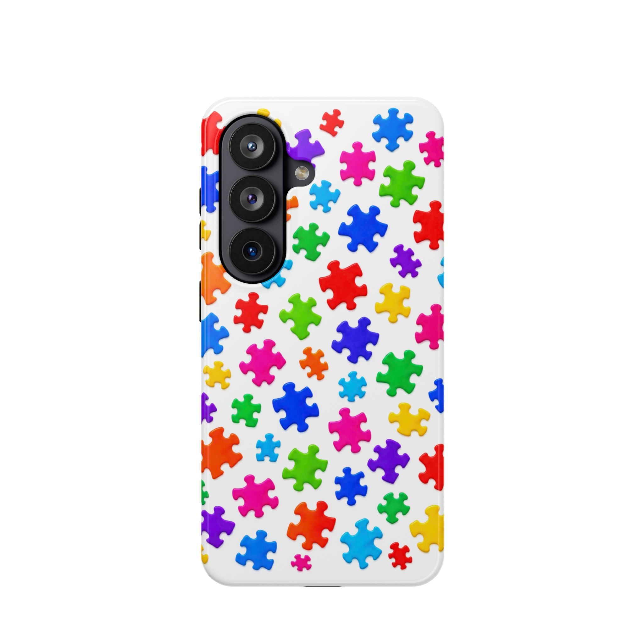 Autism Puzzle Pattern Magnetic Impact-Resistant Phone Case