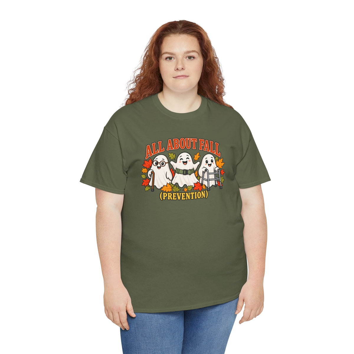 All About Fall (Prevention) Ghost Tee — Cute Halloween Autumn T-Shirt