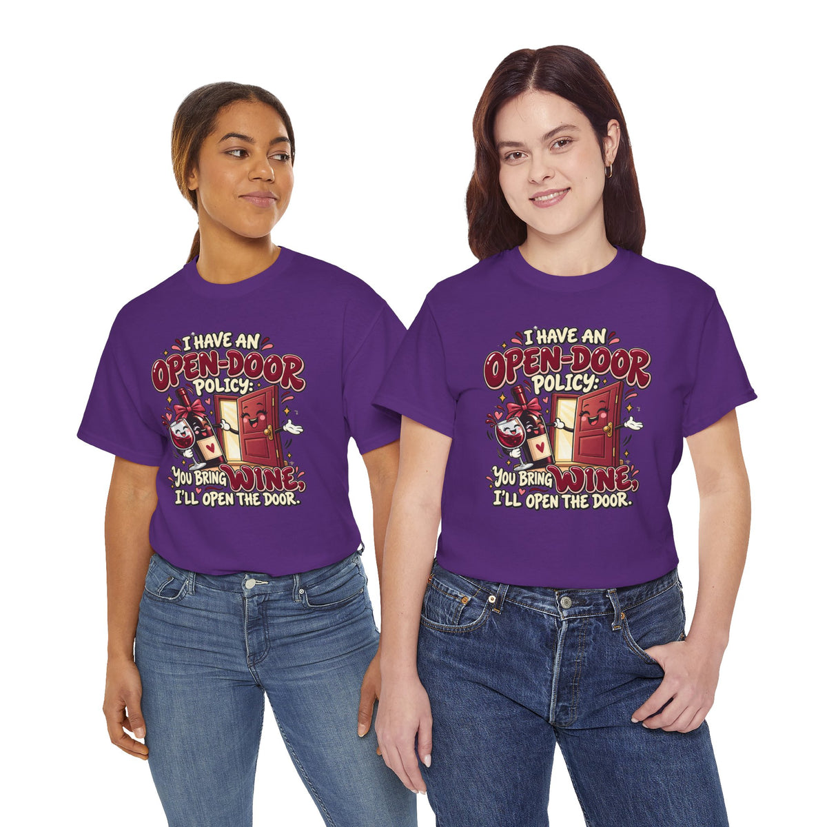 Open-Door Policy Wine Lover T-Shirt
