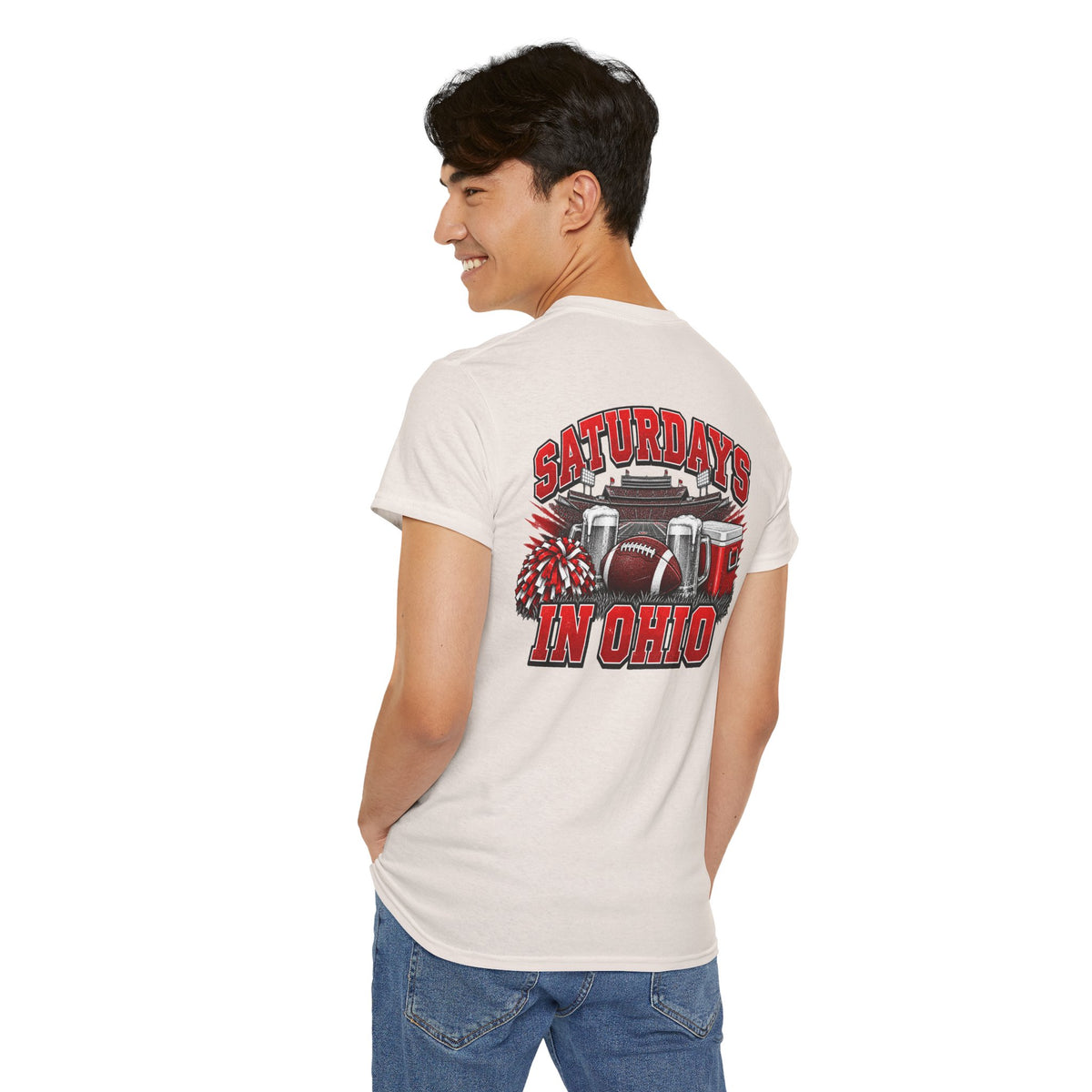 T-Shirt — Saturdays in Ohio Football & Tailgate Tee