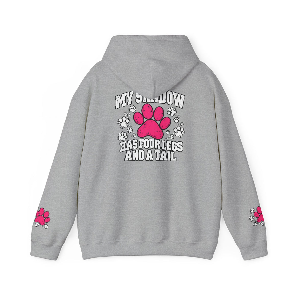 My Shadow Has Four Legs and a Tail Paw Print Hoodie
