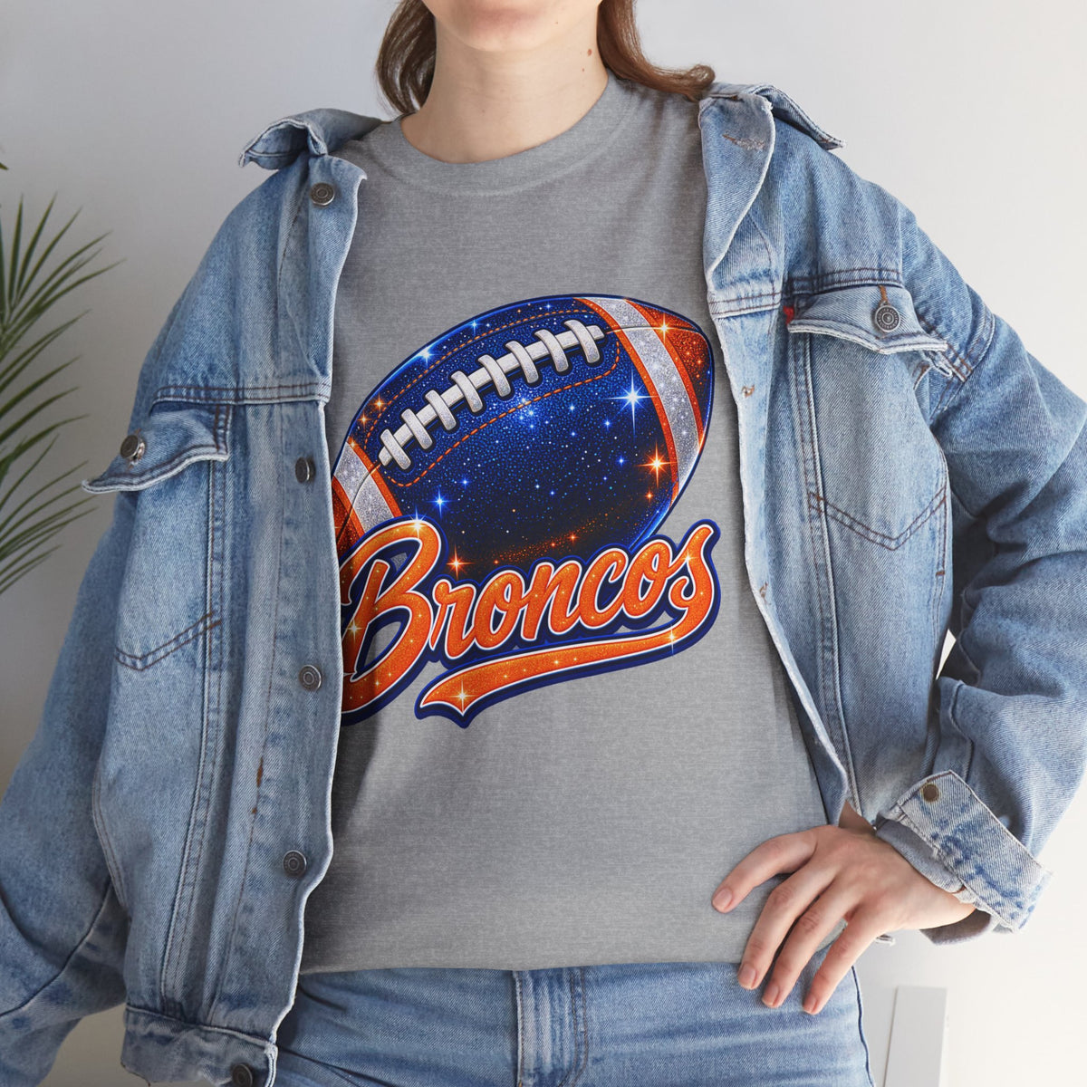 Broncos Football T-Shirt — Galaxy Football Graphic Tee