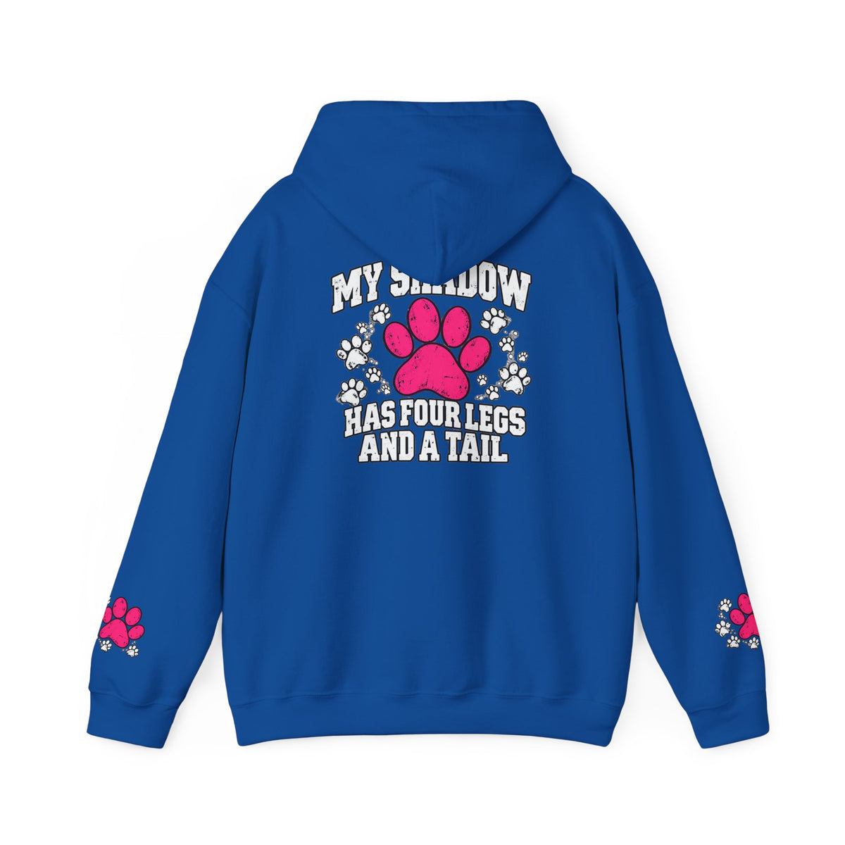 My Shadow Has Four Legs and a Tail Paw Print Hoodie