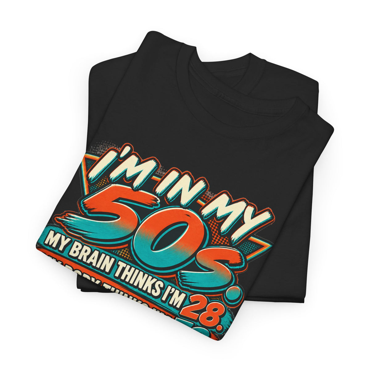 Retro 50s Birthday T‑Shirt — "I'm in My 50s" 80s Playlist Cassette Tee