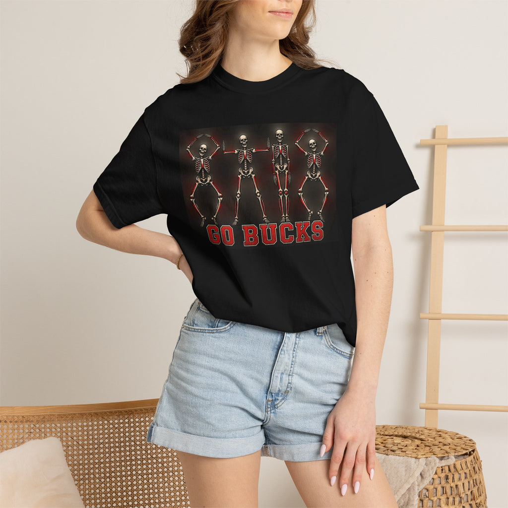 Go Bucks T-Shirt — Vintage Skeleton Dance Football Fan Tee