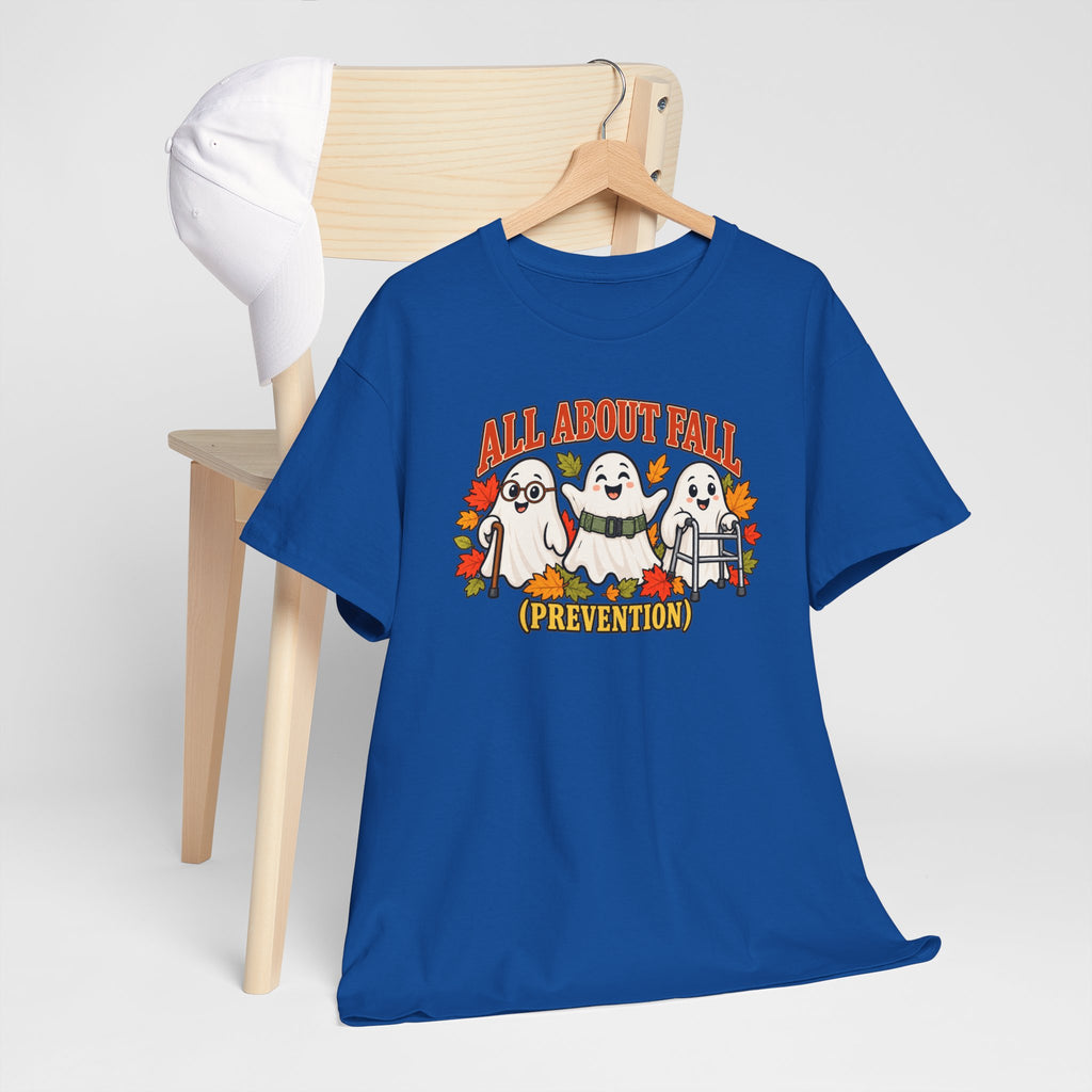 All About Fall (Prevention) Ghost Tee — Cute Halloween Autumn T-Shirt