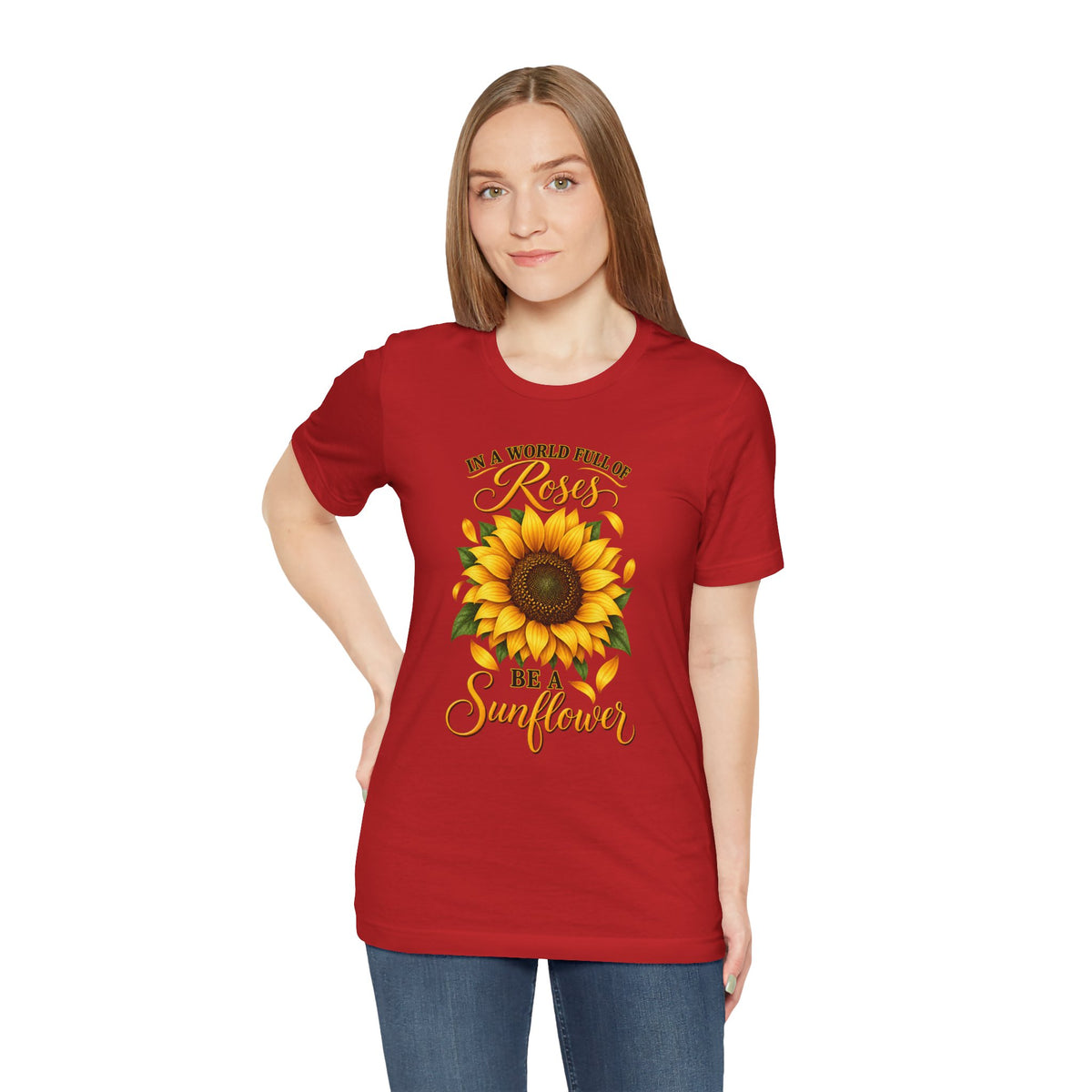 Be a Sunflower T-Shirt | Inspirational Floral Graphic