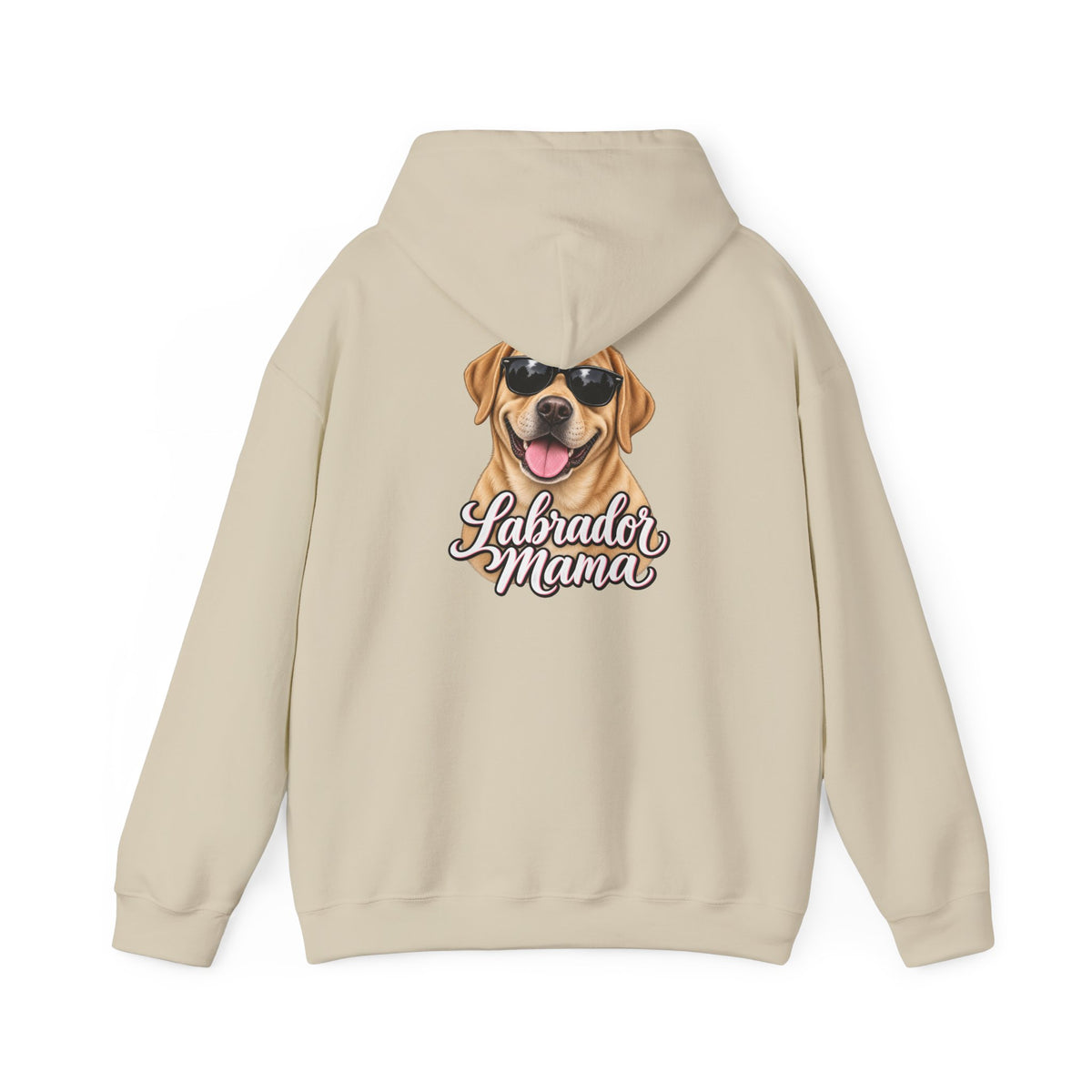Labrador Mama Hoodie — Dog Mom Sweatshirt with Cute Sunglasses Lab Design