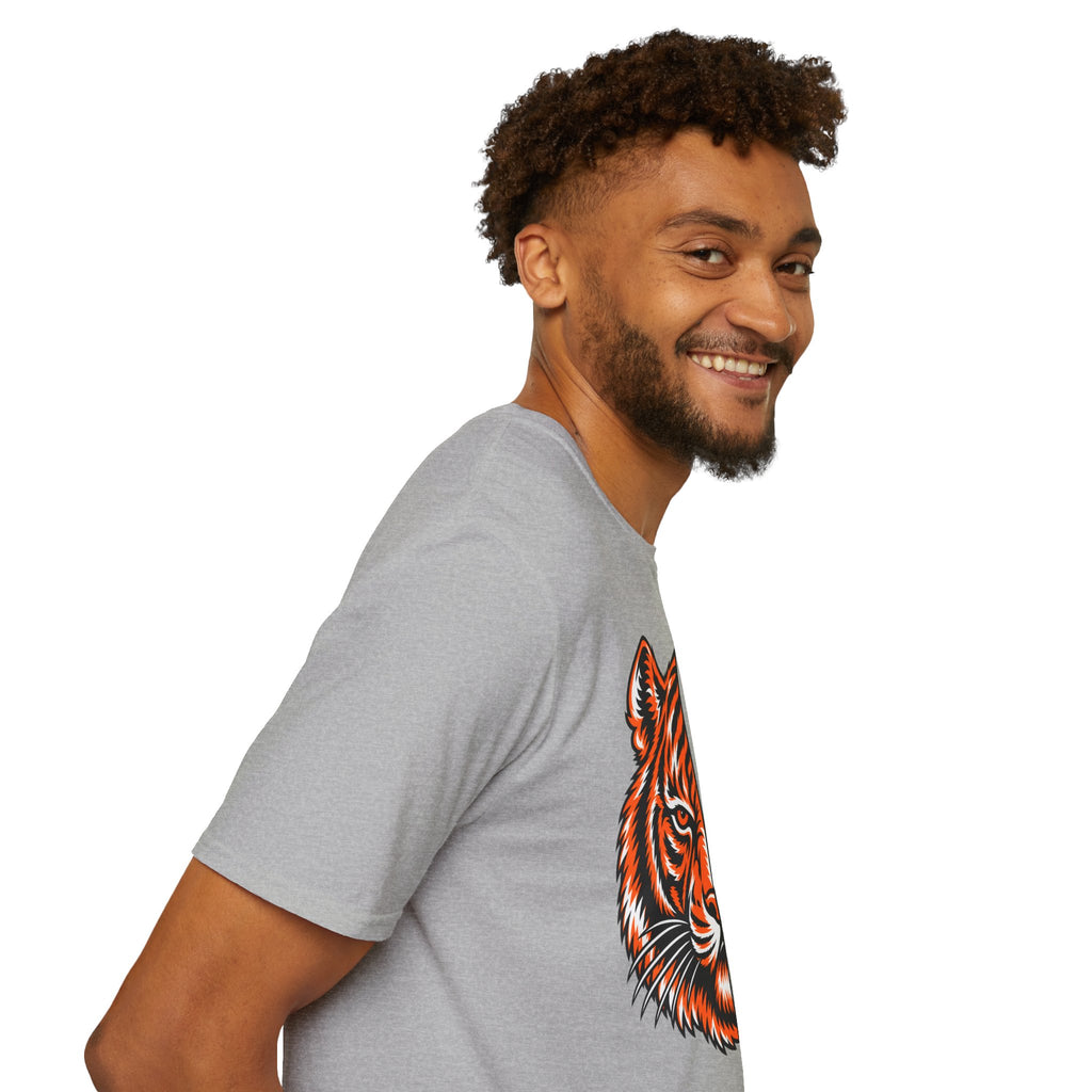 Cincinnati Tiger Head Vertical Graphic T-Shirt