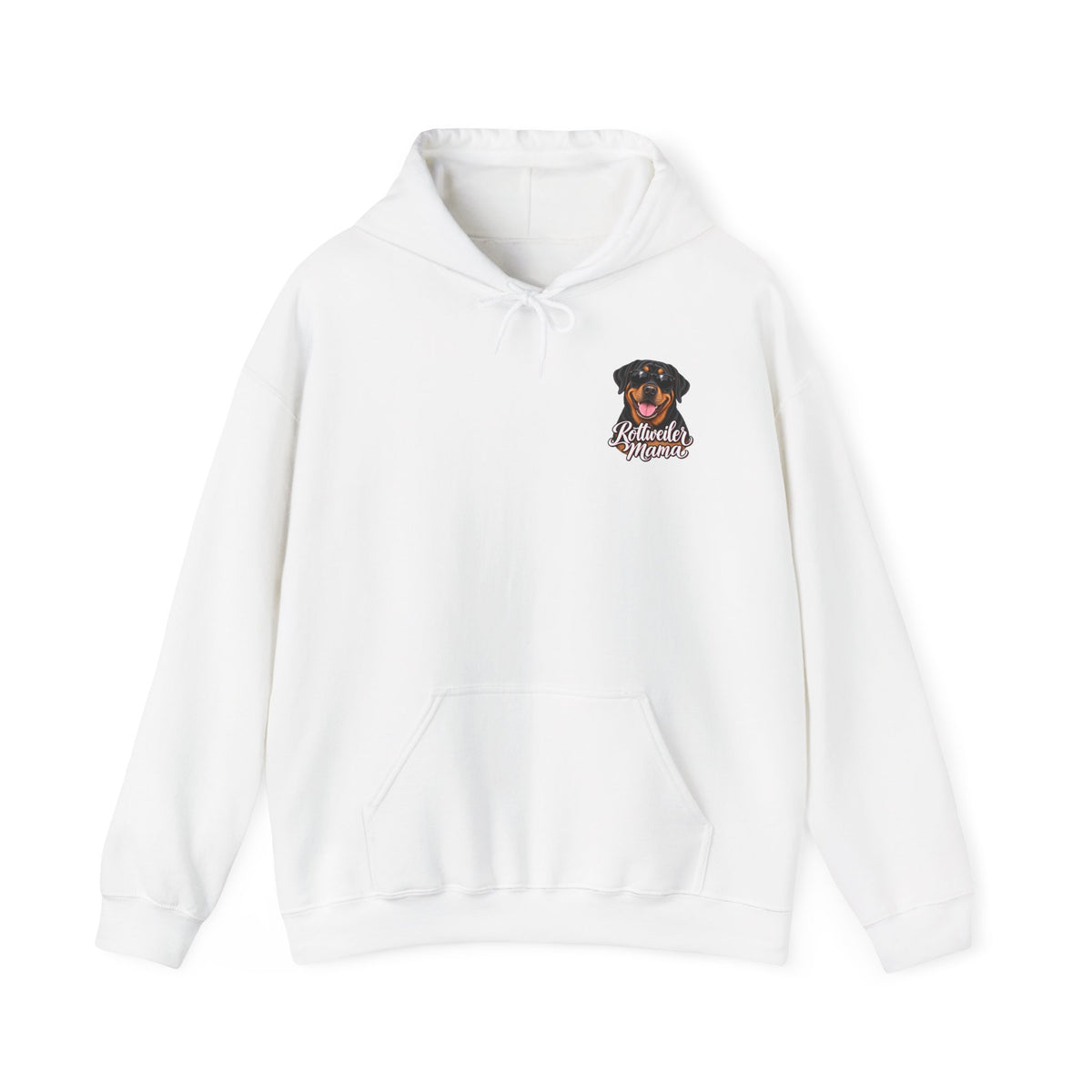 Rottweiler Mama Hoodie — Cute Rottie Portrait Pullover for Dog Moms