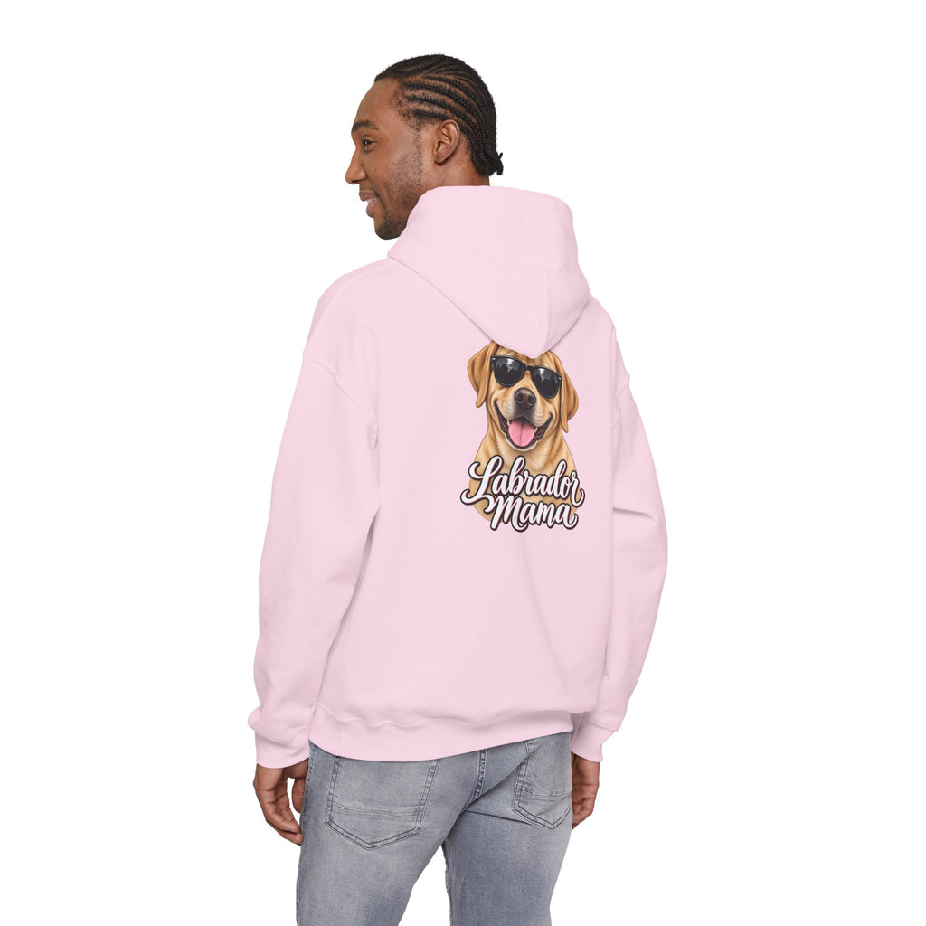 Labrador Mama Hoodie — Dog Mom Sweatshirt with Cute Sunglasses Lab Design