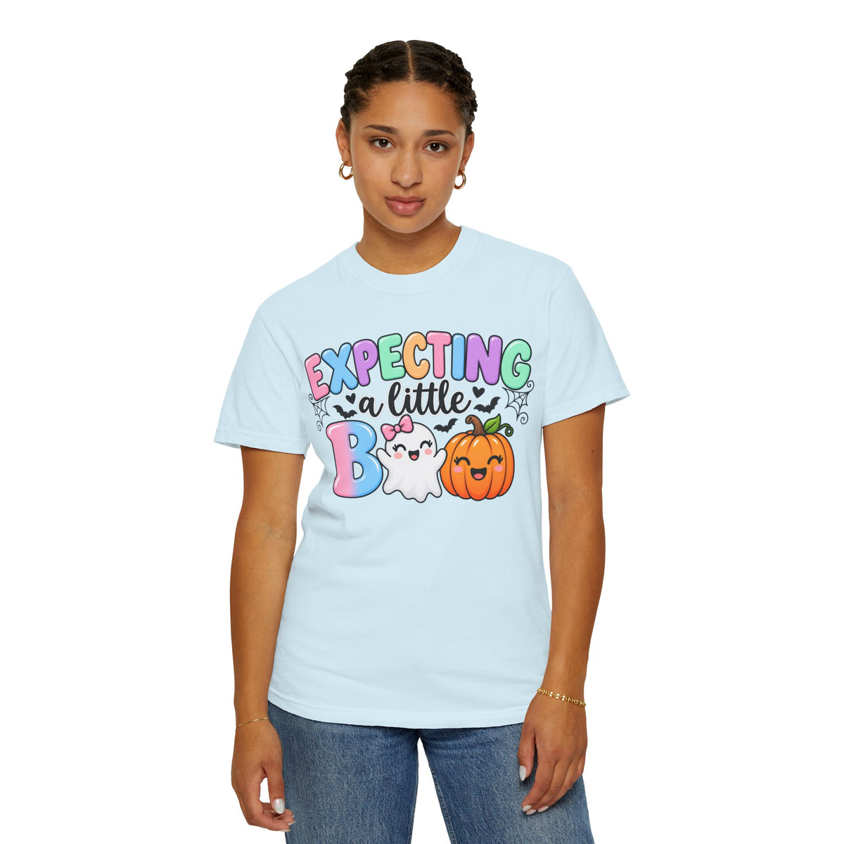 Expecting a Little Boo Maternity T-Shirt — Cute Halloween Pregnancy Tee
