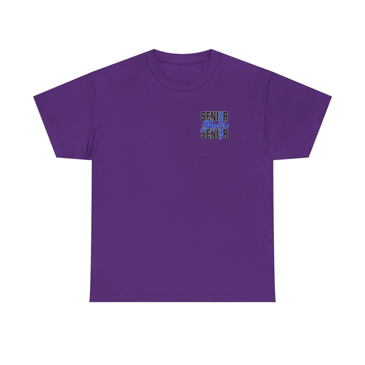 Senior Mom 2027 T-Shirt — Back Print Proud Senior Parent Tee