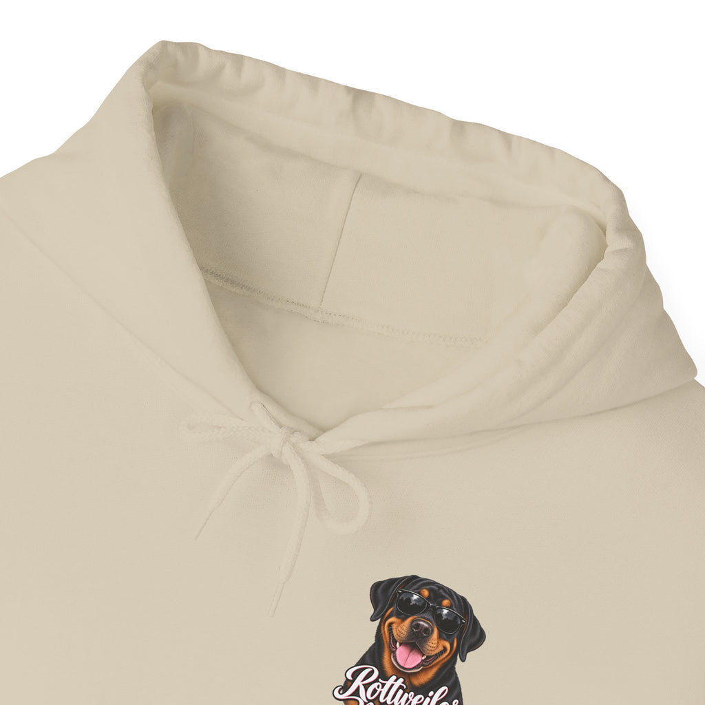 Rottweiler Mama Hoodie — Cute Rottie Portrait Pullover for Dog Moms