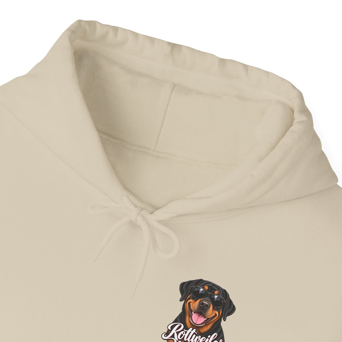 Rottweiler Mama Hoodie — Cute Rottie Portrait Pullover for Dog Moms