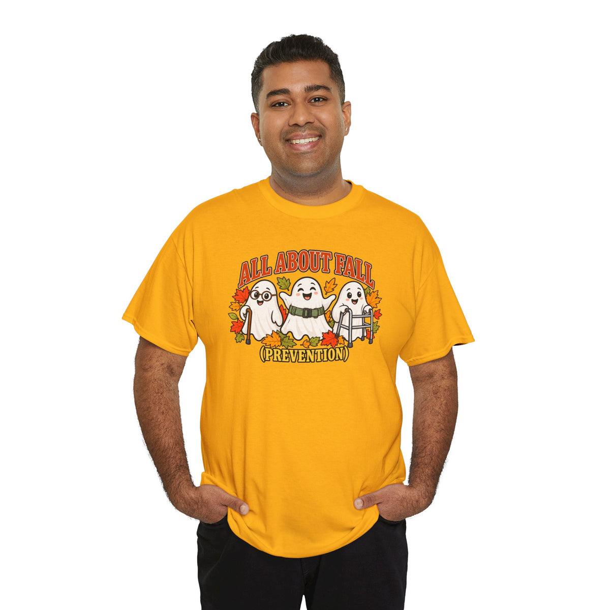 All About Fall (Prevention) Ghost Tee — Cute Halloween Autumn T-Shirt