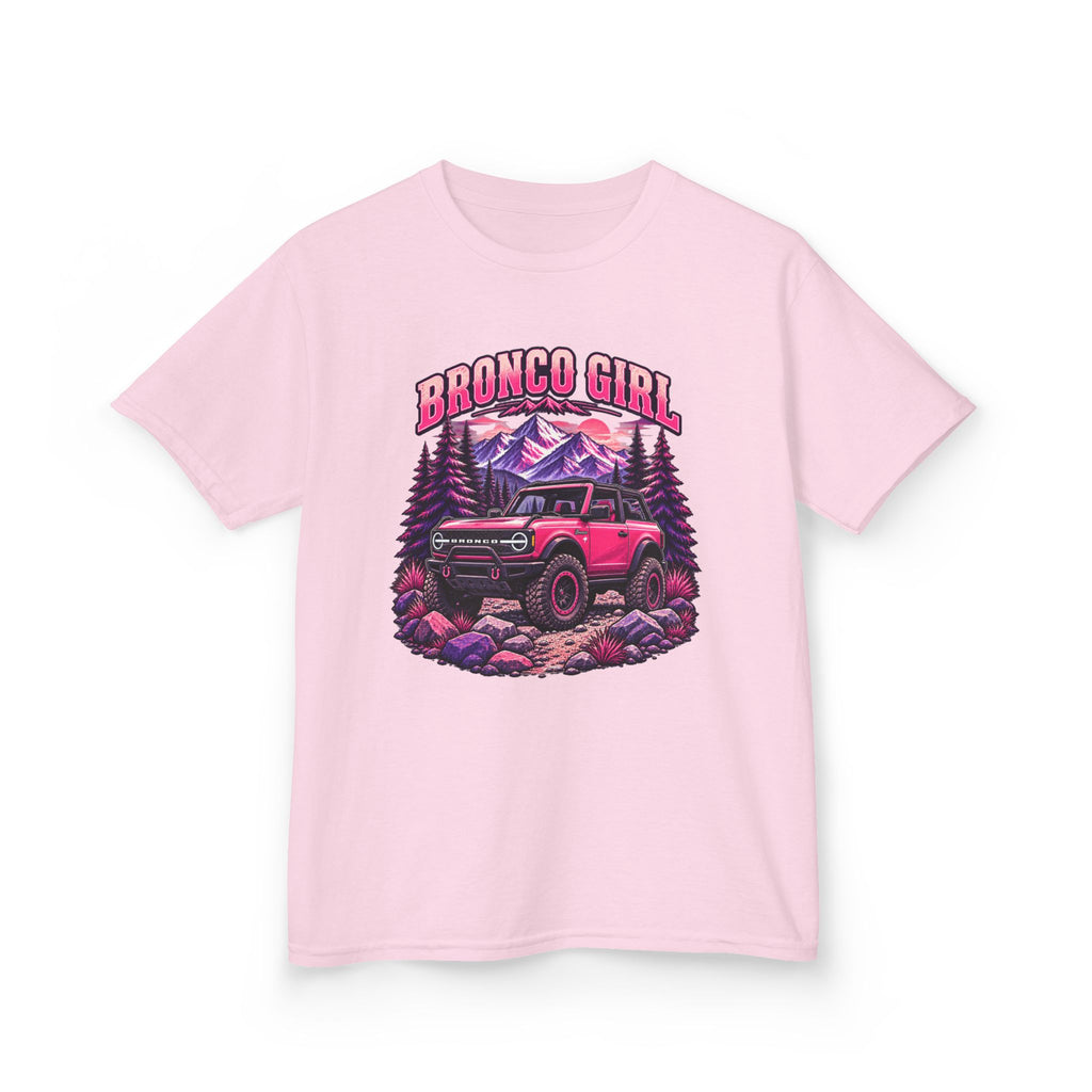 Kids Tee — "Bronco Girl" Off-Road Jeep Graphic