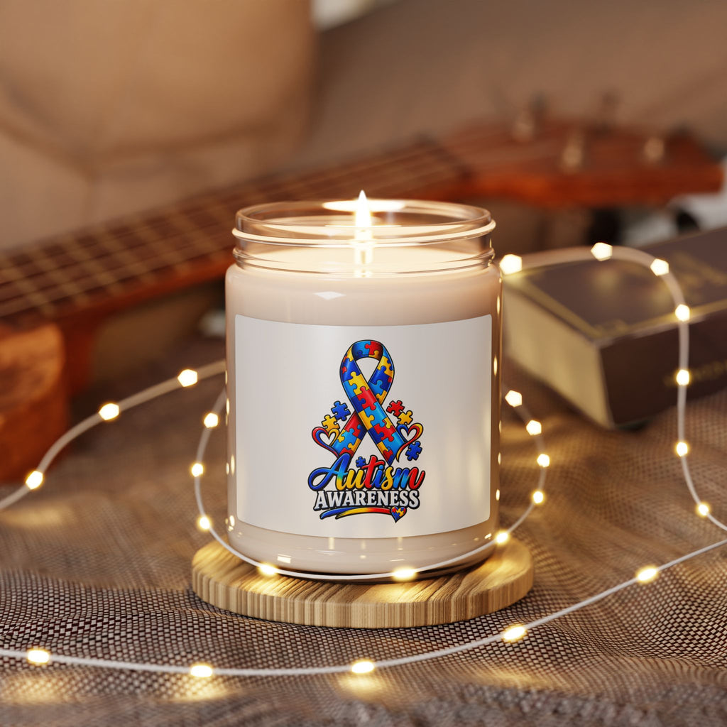 9oz Scented Soy Candle — Clean Cotton Aroma | Minimal Label Jar