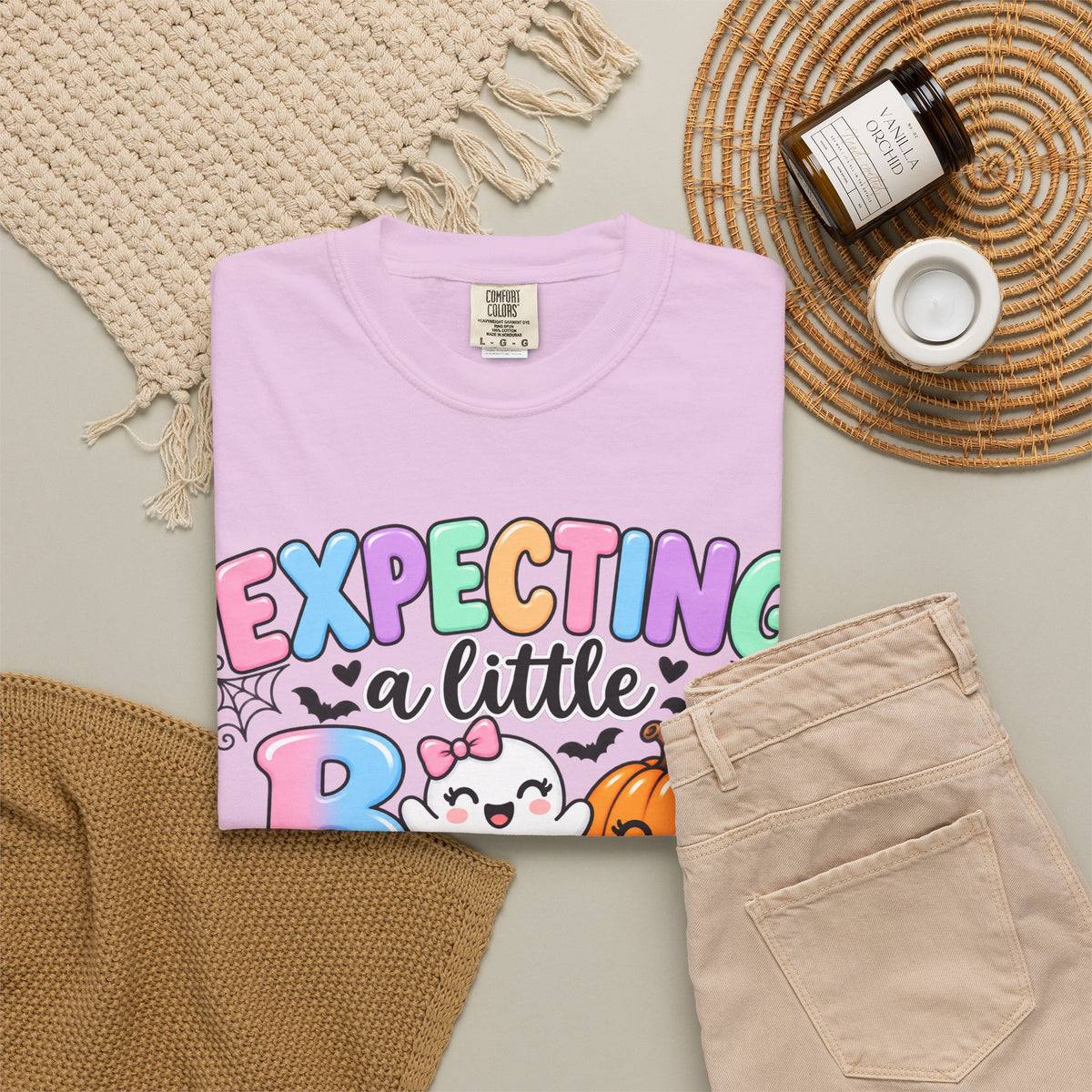 Expecting a Little Boo Maternity T-Shirt — Cute Halloween Pregnancy Tee