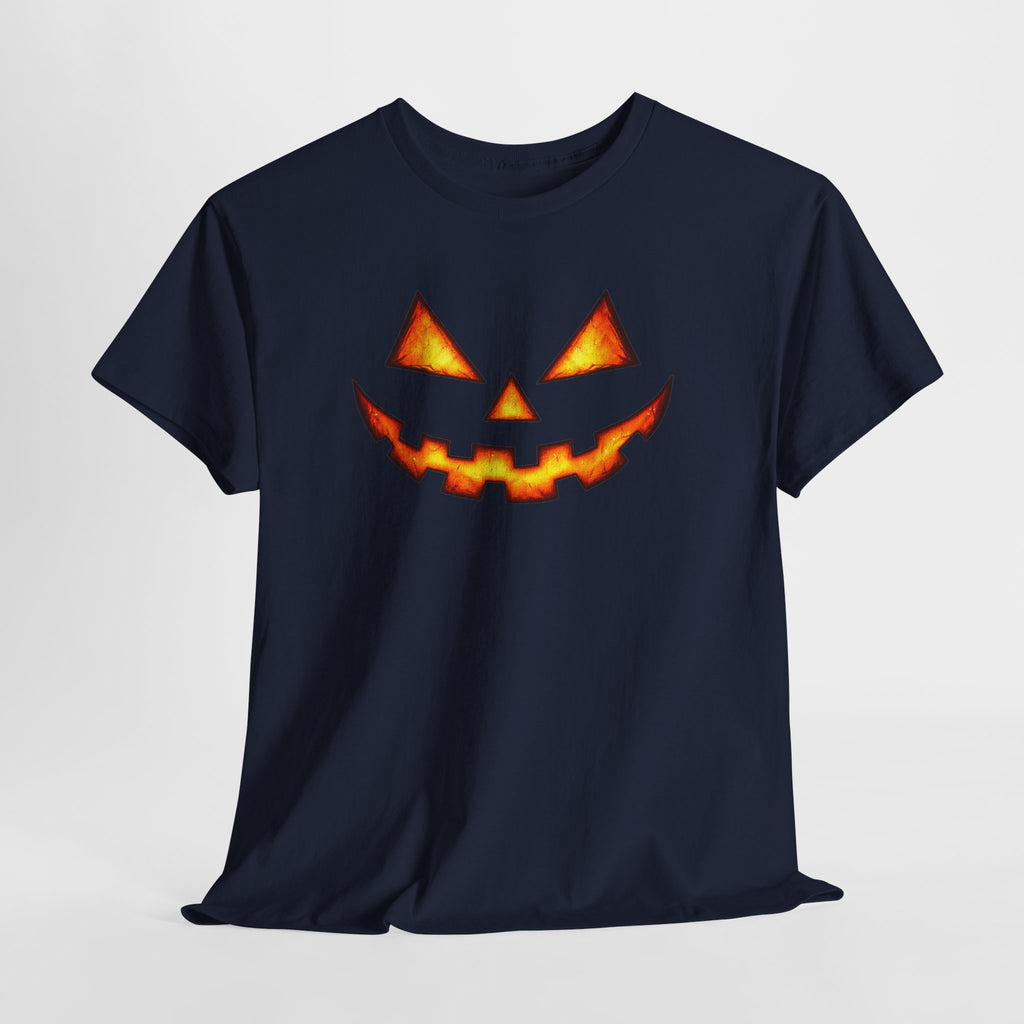 Jack-O'-Lantern Pumpkin Scary Face T-Shirt — Halloween Horror Costume Tee