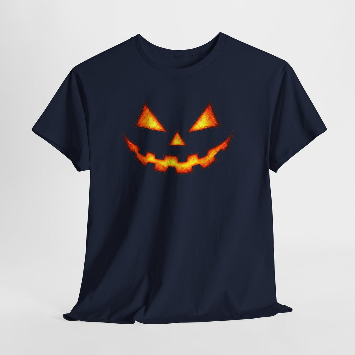 Jack-O'-Lantern Pumpkin Scary Face T-Shirt — Halloween Horror Costume Tee