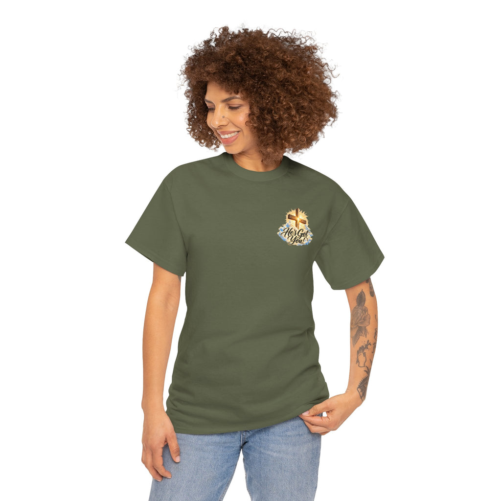 Don't Overthink It He's Got You Tee — Christian Cross Inspirational T‑Shirt