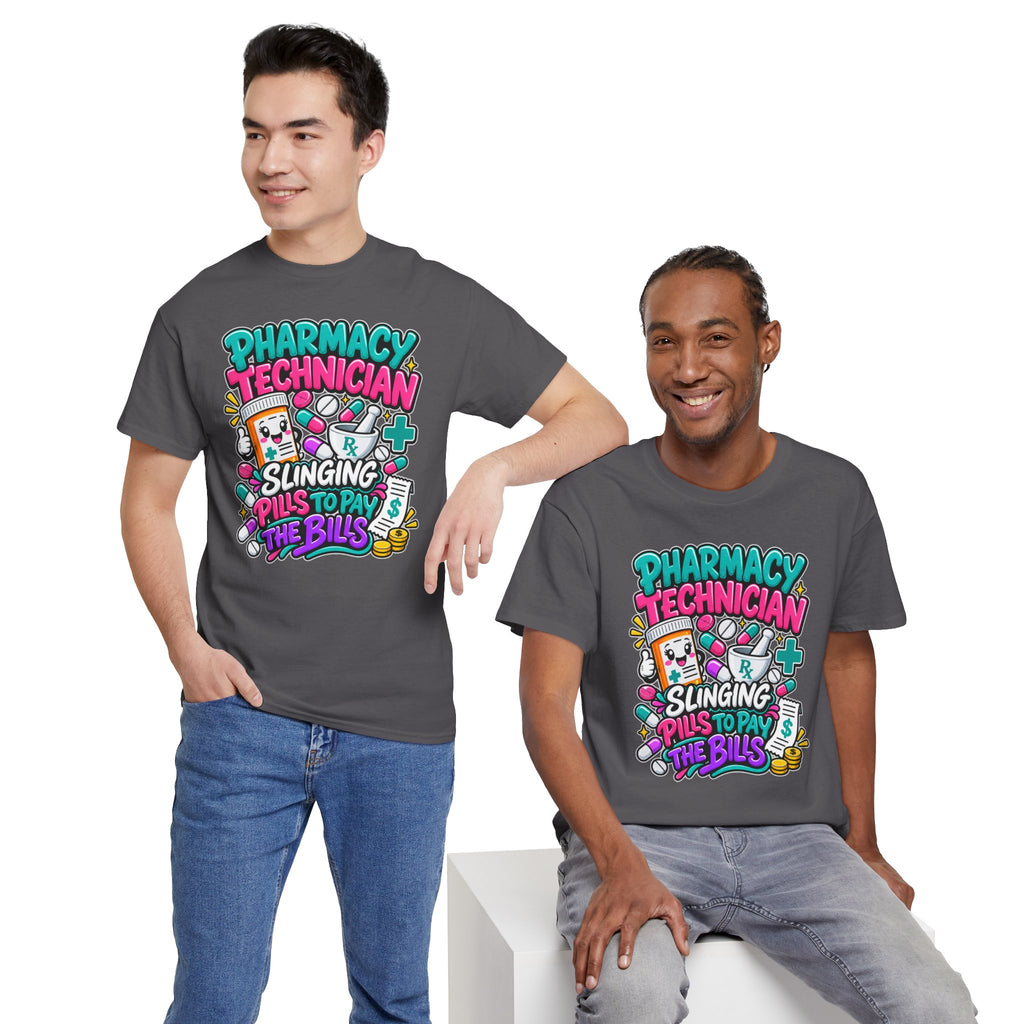 Pharmacy Technician T‑Shirt — "Slinging Pills to Pay the Bills" Graphic Tee