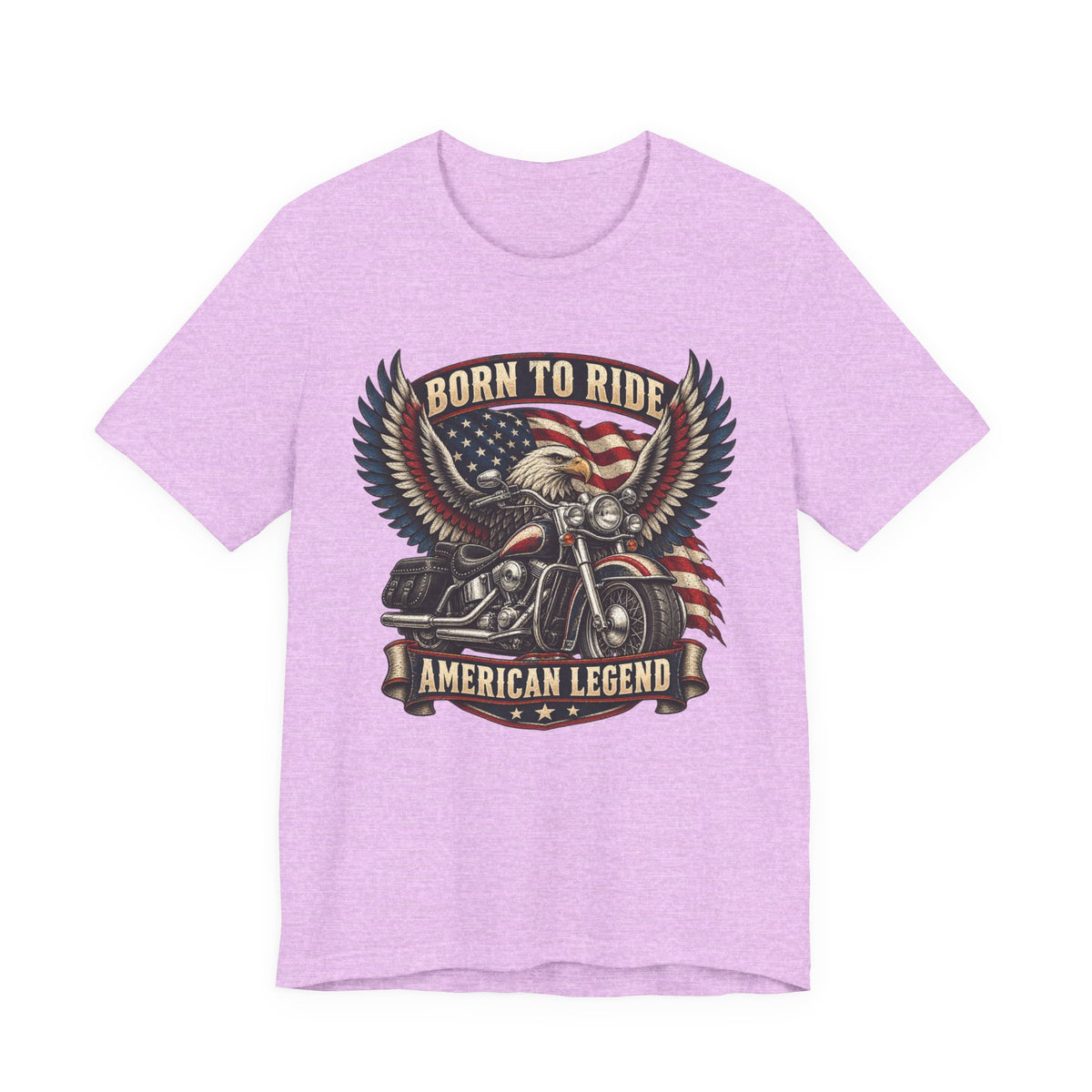 Born to Ride Eagle Motorcycle Tee — American Legend Patriotic T-Shirt