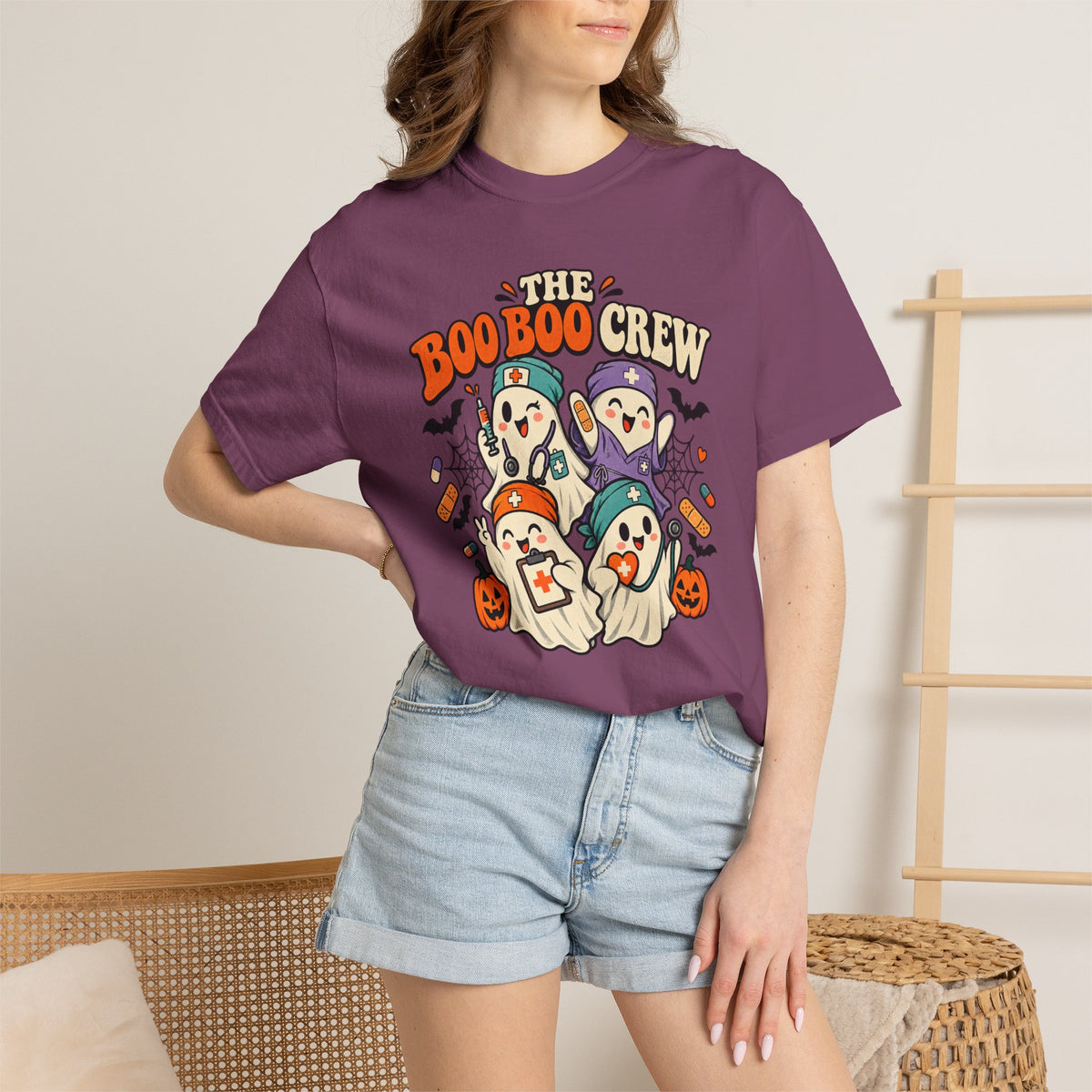 Halloween 'The Boo Boo Crew' Graphic T-Shirt