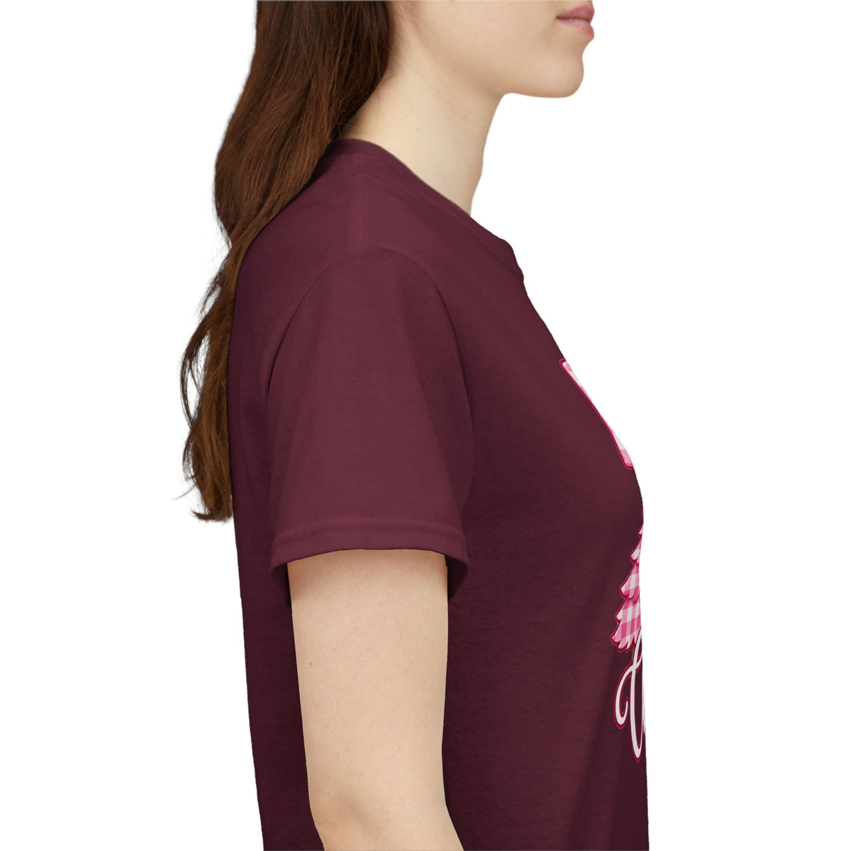 Merry Christmas Pink Christmas Tree T-Shirt