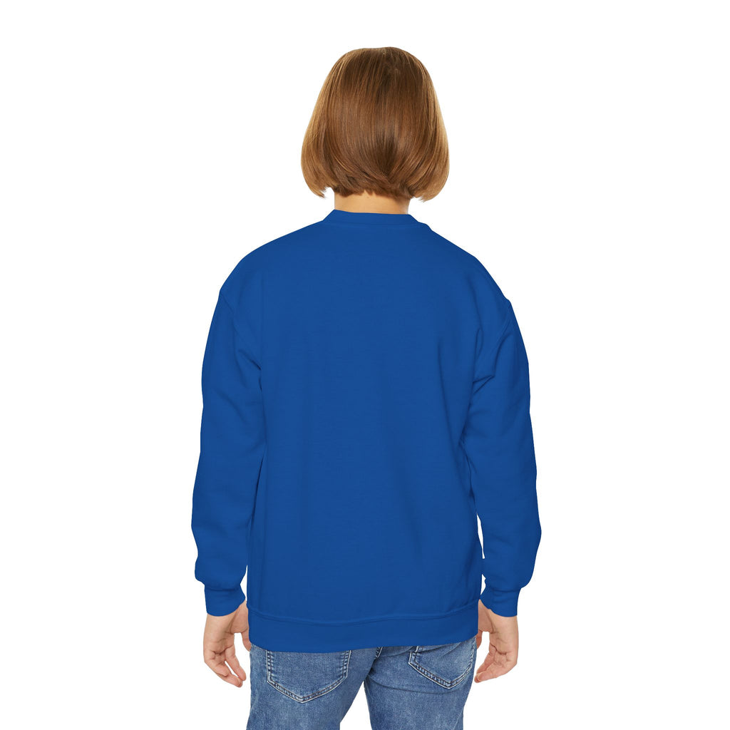 Youth Crewneck Sweatshirt — Cute Smiley "Stay Sweet" Graphic, Kids Cozy Pullover