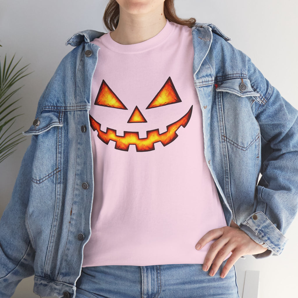 Jack-O'-Lantern Pumpkin Scary Face T-Shirt — Halloween Horror Costume Tee
