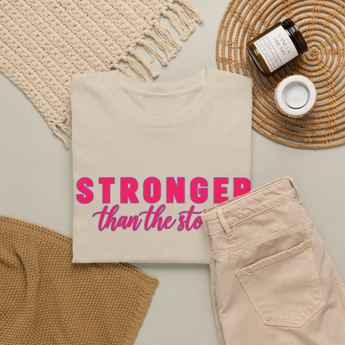 Stronger Than the Storm Tee - Inspirational Women's Resilience T-Shirt