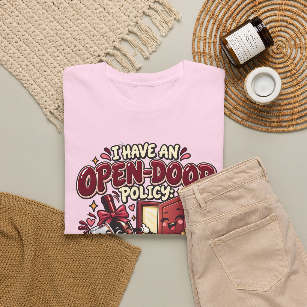 Open-Door Policy Wine Lover T-Shirt