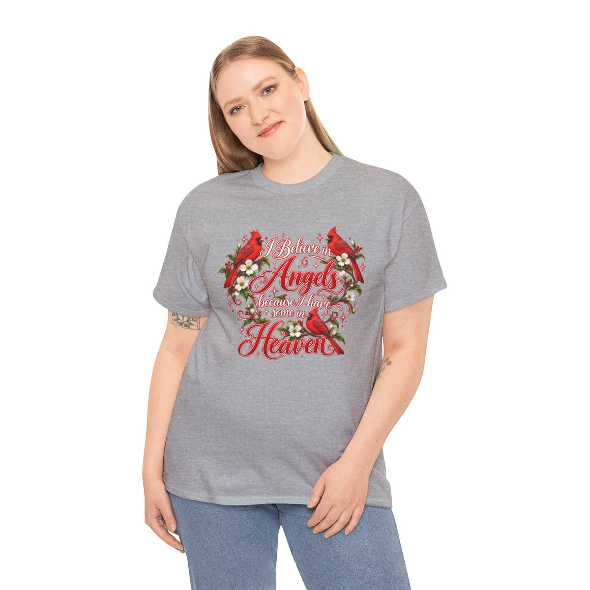 Angels from Heaven Cardinal Christmas T-Shirt