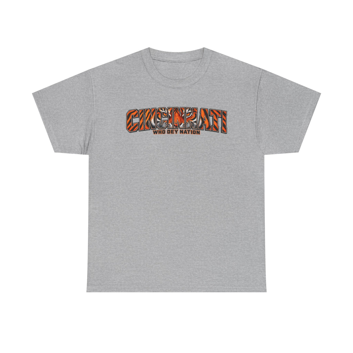 Who Dey Nation Tiger-Stripe Graphic Tee