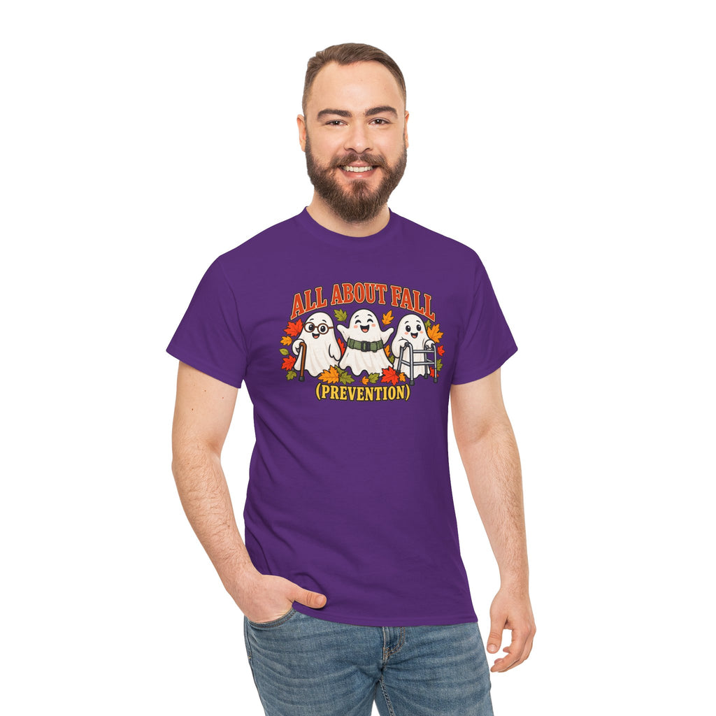 All About Fall (Prevention) Ghost Tee — Cute Halloween Autumn T-Shirt