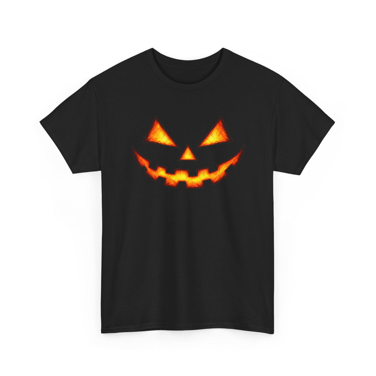 Jack-O'-Lantern Pumpkin Scary Face T-Shirt — Halloween Horror Costume Tee