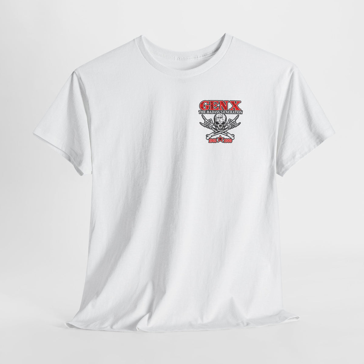 Gen X T‑Shirt — "The Badass Generation" Skull & Crossbones Retro Tee